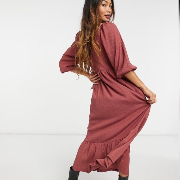 Mango Dusty Pink Wrap Dress - Picture 2 of 2